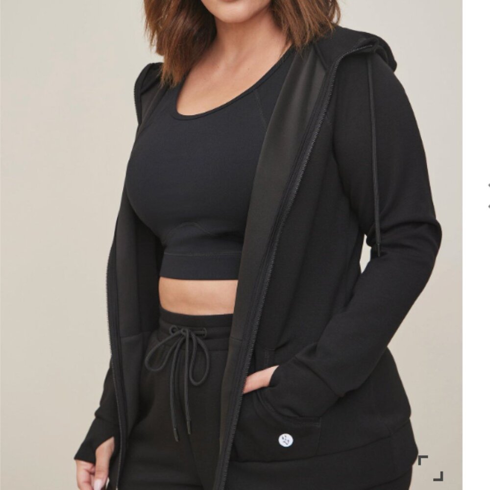 Torrid Cupro Active Zip Jacket Plus Size 4X